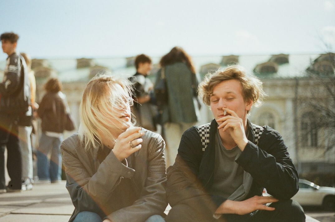 Two people having an attentive one on one conversation