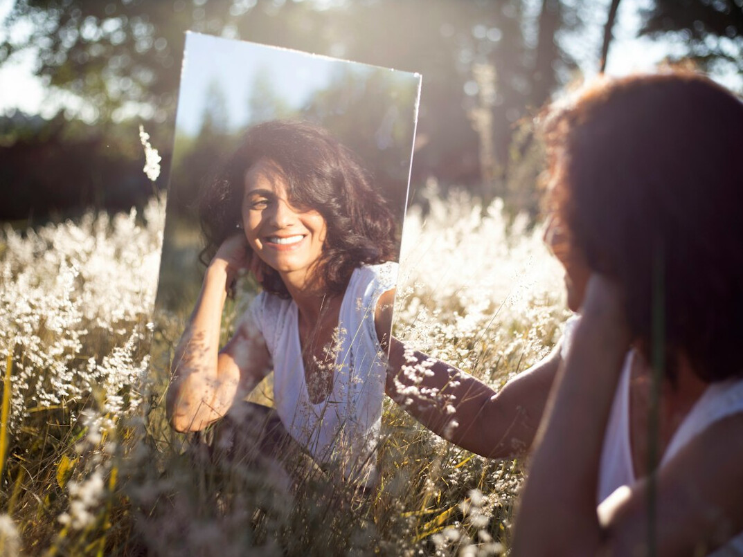 person reflecting on personal growth